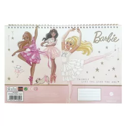   Barbie Ballerina A/4 spirál vázlatfüzet 40 lapos matricával