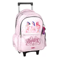   K-pop Démonvadászok Pink gurulós iskolatáska, táska 46 cm