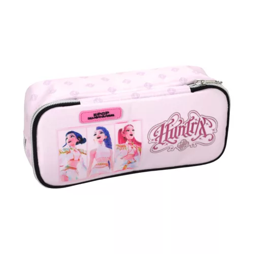 K-pop Démonvadászok Pink 2 rekeszes tolltartó 26 cm