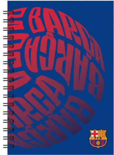 FC Barcelona Ball B/5 vonalas spirál füzet 70 lapos