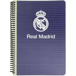 Real Madrid Blue B/5 vonalas spirál füzet 70 lapos