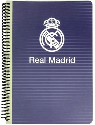 Real Madrid Blue B/5 vonalas spirál füzet 70 lapos