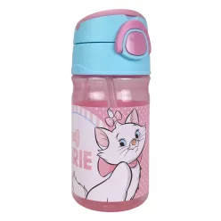   Disney Marie Dots műanyag szívószálas kulacs akasztóval 350 ml