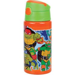   Tini Nindzsa Teknőcök Pizza Power alumínium szívószálas kulacs akasztóval 500 ml