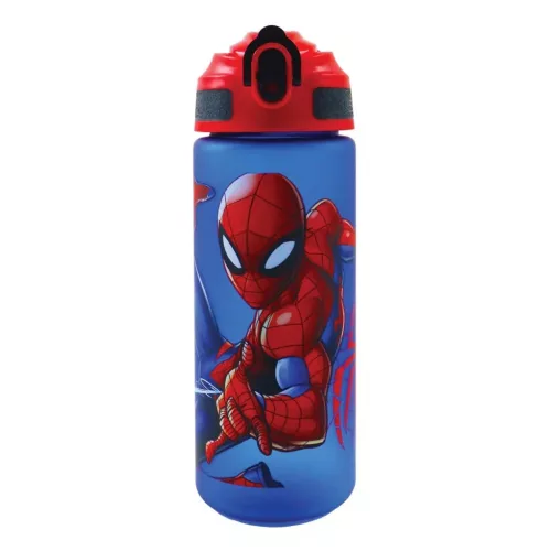 Pókember Evergreen műanyag matt szívószálas kulacs 600 ml