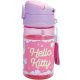 Hello Kitty Unicorn műanyag szívószálas kulacs akasztóval 350 ml