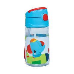   Fisher-Price Animals műanyag szívószálas kulacs akasztóval 350 ml