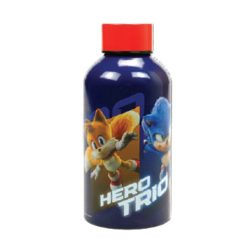   Sonic a sündisznó Hero Trio alumínium kulacs csavaros kupakkal 500 ml