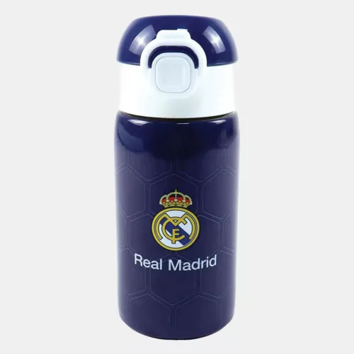 Real Madrid Blue alumínium szívószálas kulacs 500 ml