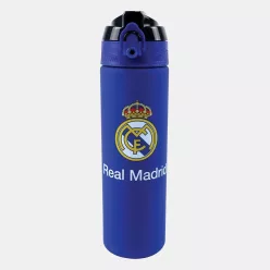 Real Madrid Blue műanyag matt szívószálas kulacs 700 ml