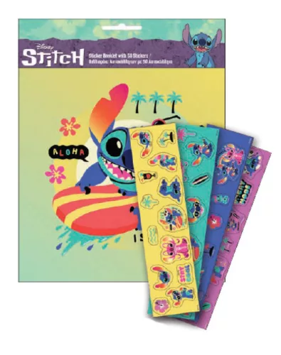 Disney Lilo és Stitch, A csillagkutya Surf matricás album 50 db matricával