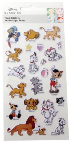 Disney Classics Play pufi szivacs matrica szett