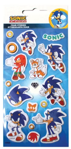 Sonic a sündisznó Ring pufi szivacs matrica szett