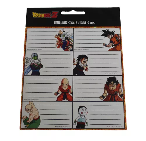 Dragon Ball Z-Fighter füzetcímke 16 db-os