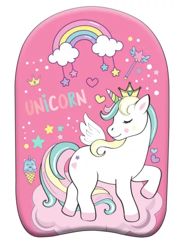 Unikornis Dreamy kickboard, úszódeszka 45 cm