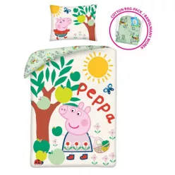 Peppa malac Tree ágyneműhuzat 140×200cm, 70×90 cm