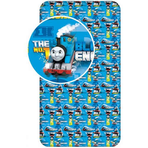 Thomas és barátai Blue Engine gumis Lepedő 90x200 cm