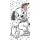Disney 101 kiskutya White fürdőlepedő, strand törölköző 70x140cm