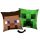 Minecraft Steve Creeper párna, díszpárna 40*40 cm