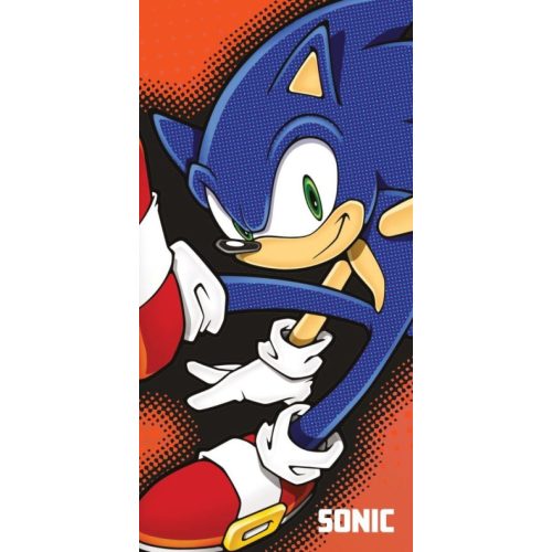 Sonic a sündisznó Fearless fürdőlepedő, strand törölköző 70x140cm