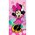 Disney Minnie Pretty in Pink fürdőlepedő, strand törölköző  70x140cm