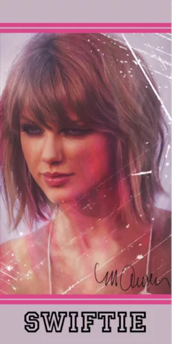 Taylor Swift Swiftie fürdőlepedő, strand törölköző 70x140cm