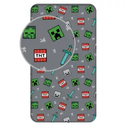 Minecraft We Got This gumis lepedő 90x200 cm