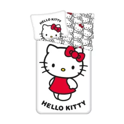 Hello Kitty White ágyneműhuzat 140×200cm, 70×90 cm
