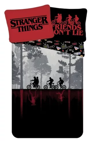Stranger Things Upside Down Dark ágyneműhuzat 140×200cm, 70×90 cm