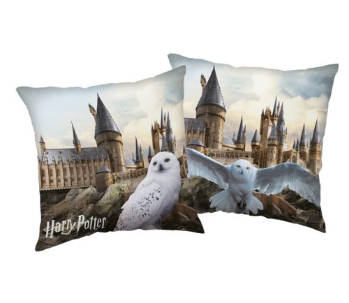 Harry Potter Hedwig at Hogwarts párna, díszpárna 40x40 cm