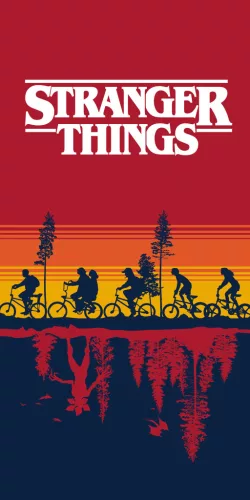 Stranger Things Upside Down fürdőlepedő, strand törölköző 70x140cm