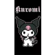 Hello Kitty Kuromi Black fürdőlepedő, strand törölköző 70x140cm