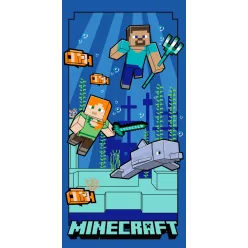   Minecraft Underwater fürdőlepedő, strand törölköző 70x140cm (Fast Dry)