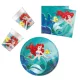 Disney Hercegnők Ariel Curious party szett 36 db-os 23 cm-es tányérral