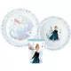 Disney Jégvarázs Royally Cool Karácsonyi étkészlet, micro műanyag szett, pohárral 260 ml