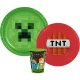 Minecraft TNT étkészlet, műanyag szett