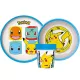 Pokémon Original Team csúszásmentes étkészlet, micro műanyag szett