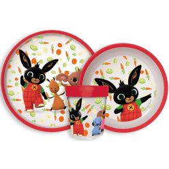   Bing Happy Carrots csúszásmentes étkészlet, micro műanyag szett