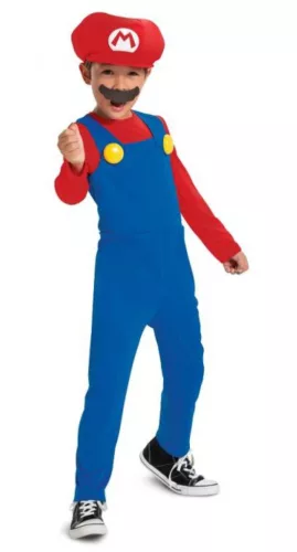 Super Mario Blue jelmez 7-8 év