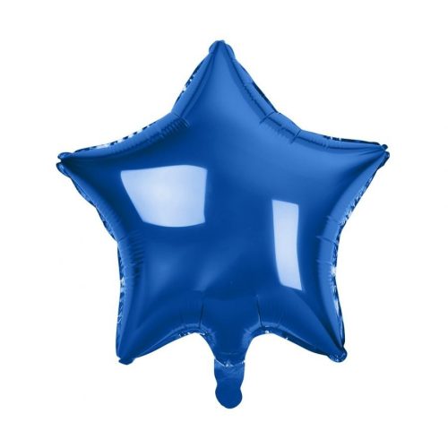 Kék csillag Dark Blue Star fólia lufi 44 cm