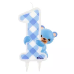 Első születésnap Blue Teddy tortagyertya