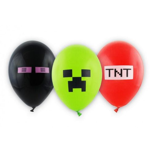 TNT Party léggömb, lufi 6 db-os 12 inch (30 cm)