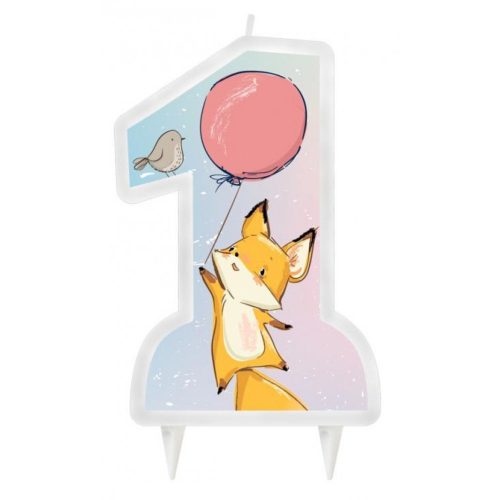 First Birthday Fox, Első születésnap róka tortagyertya