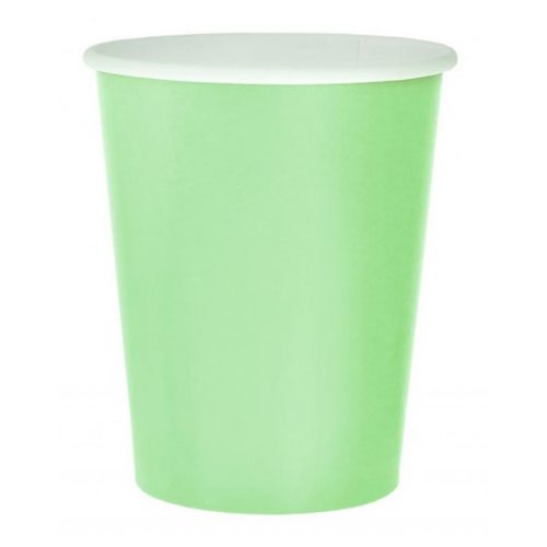 Zöld Solid Mint papír pohár 14 db-os 270 ml