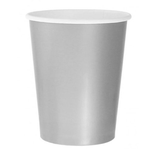 Ezüst Solid Silver papír pohár 14 db-os 270 ml