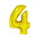 Arany 4-es Gold szám fólia lufi 76 cm