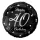 Happy Birthday 40 B&C Silver fólia lufi 36 cm