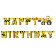 Építkezés Building Blocks Happy Birthday felirat 220 cm