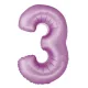 Levendula 3-as Lavender Mat szám fólia lufi 76 cm
