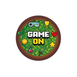 Játék Game On papírtányér 6 db-os 18 cm